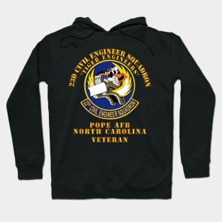 23d Civil Engineer Squadron - Tiger Engineers - Pope AFB, NC Hoodie